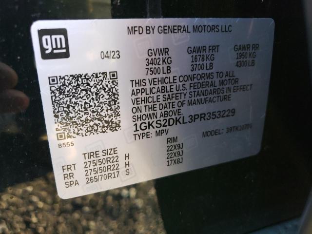 1GKS2DKL3PR353229 GMC YUKON DENALI