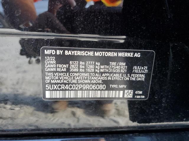 5UXCR4C02P9R06080 BMW X5 Sdrive 40i