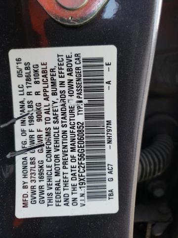 19XFC2F56GE060852 Honda Civic Lx