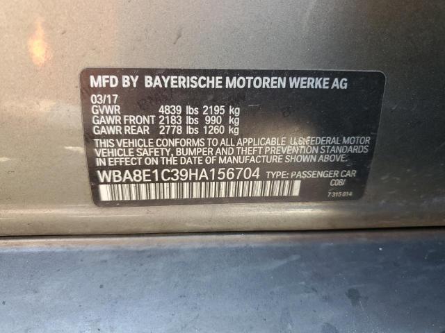 WBA8E1C39HA156704 BMW 330e