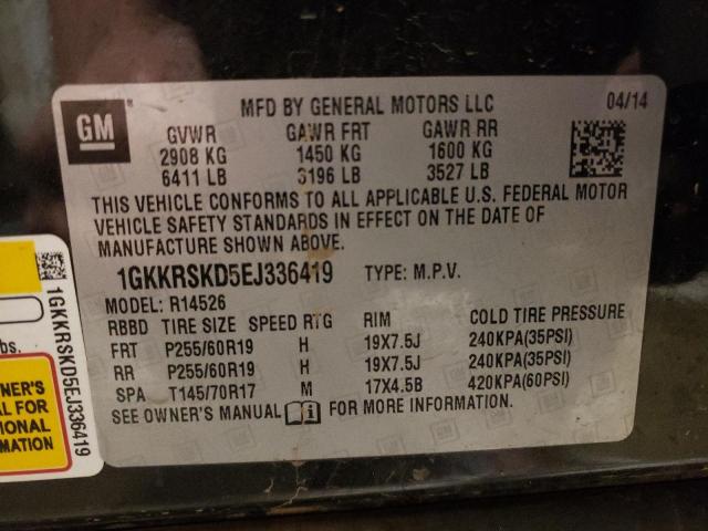 1GKKRSKD5EJ336419 GMC Acadia Slt-2