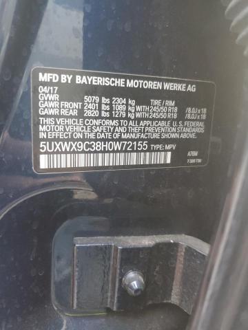 5UXWX9C38H0W72155 BMW X3 Xdrive28i