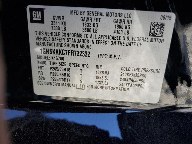 1GNSKAKC7FR732332 Chevrolet Tahoe K1500 Ls