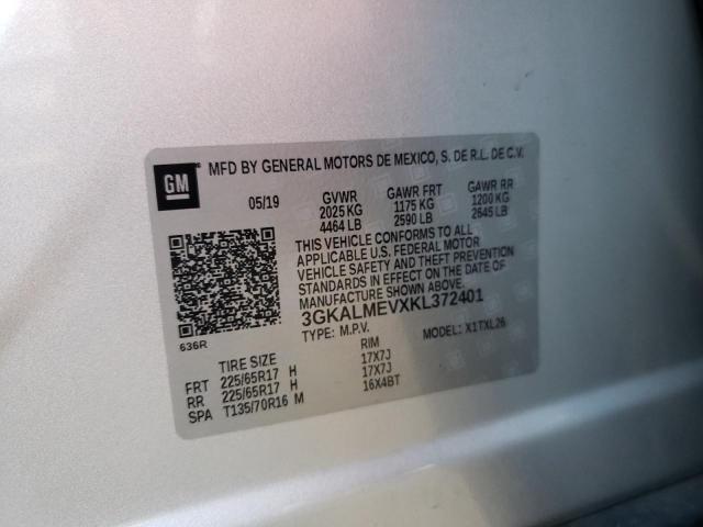 3GKALMEVXKL372401 GMC Terrain Sle