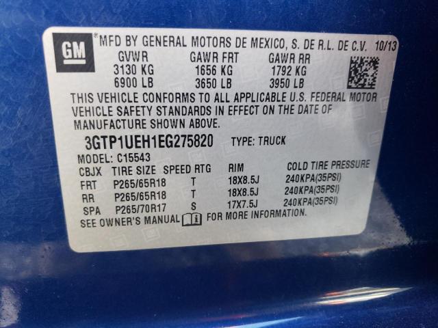 3GTP1UEH1EG275820 GMC Sierra C1500 Sle
