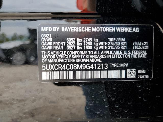 5UXCR4C08M9G41213 BMW X5 Sdrive 40i