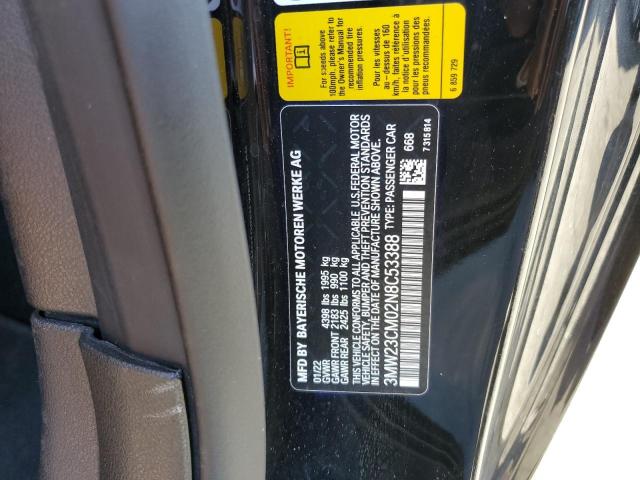 3MW23CM02N8C53388 BMW 230I