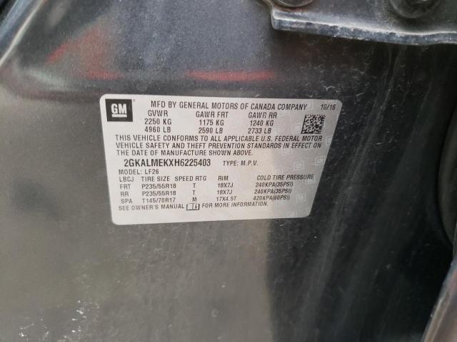 2GKALMEKXH6225403 GMC Terrain Sle
