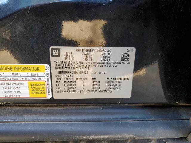 1GKKRRKD5FJ168470 GMC Acadia Slt-1