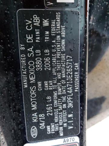 3KPFL4A71JE265717 KIA FORTE LX
