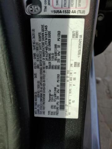 3FADP4BJ7FM181345 Ford FIESTA SE