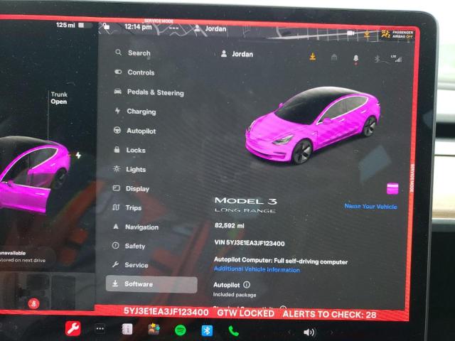 5YJ3E1EA3JF123400 Tesla MODEL 3