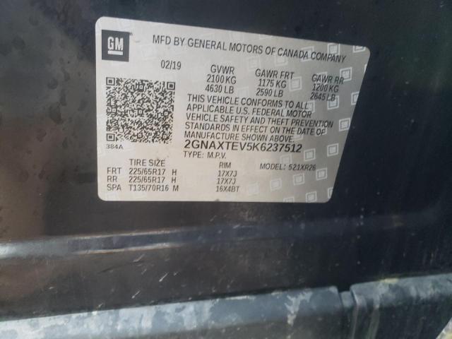 2GNAXTEV5K6237512 Chevrolet EQUINOX LT