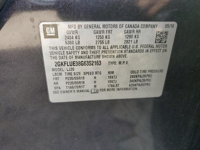 2GKFLUE38G6352163 GMC Terrain Slt