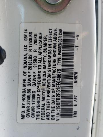 19XFB2F51EE046678 Honda Civic Lx