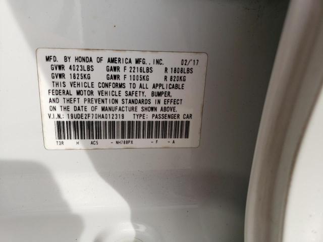 19UDE2F70HA012319 Acura Ilx Premium