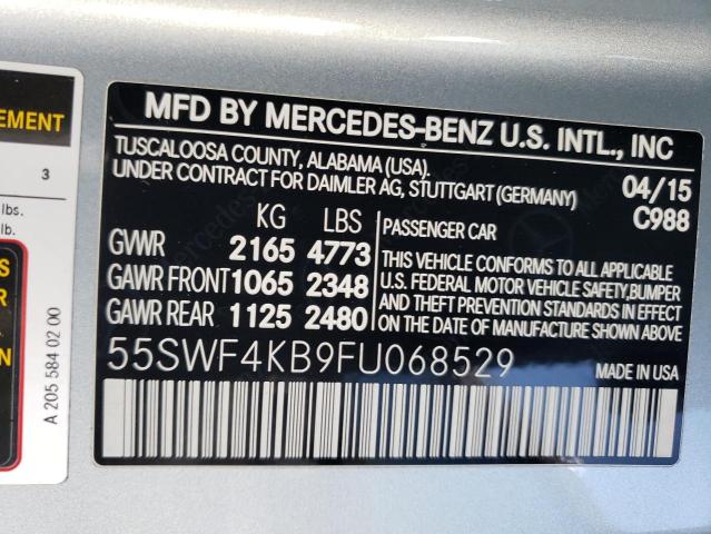 55SWF4KB9FU068529 Mercedes-Benz C 300 4matic