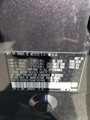 3CZRU5H70GM740496 Honda Hr-v Exl