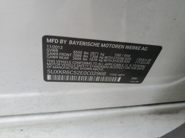 5UXKR6C52E0C02968 BMW X5 Xdrive50i