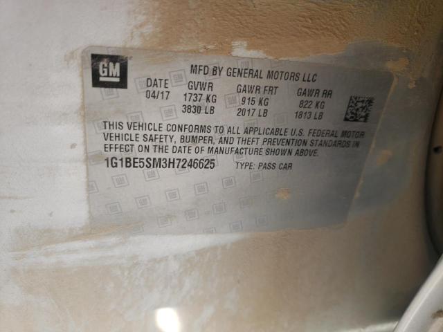 1G1BE5SM3H7246625 Chevrolet CRUZE LT