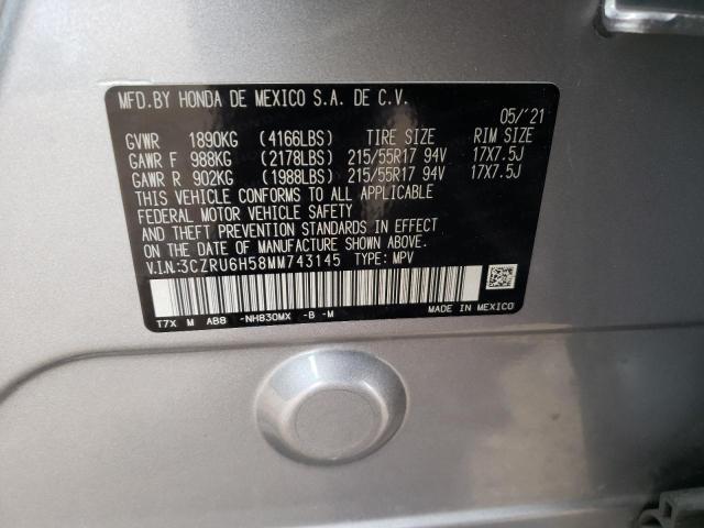 3CZRU6H58MM743145 Honda HR-V EX