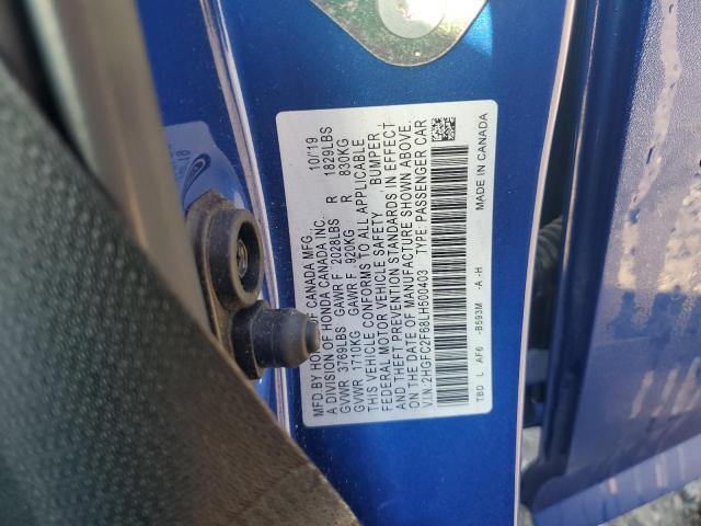 2HGFC2F68LH500403 Honda Civic Lx