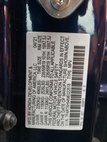 7FART6H94ME022518 Honda Cr-v Touring