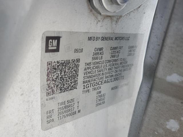 1GTG5CEA6J1300771 GMC CANYON SLE