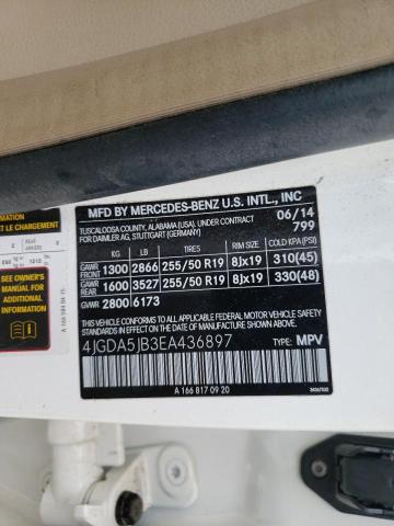 4JGDA5JB3EA436897 Mercedes-Benz ML 350