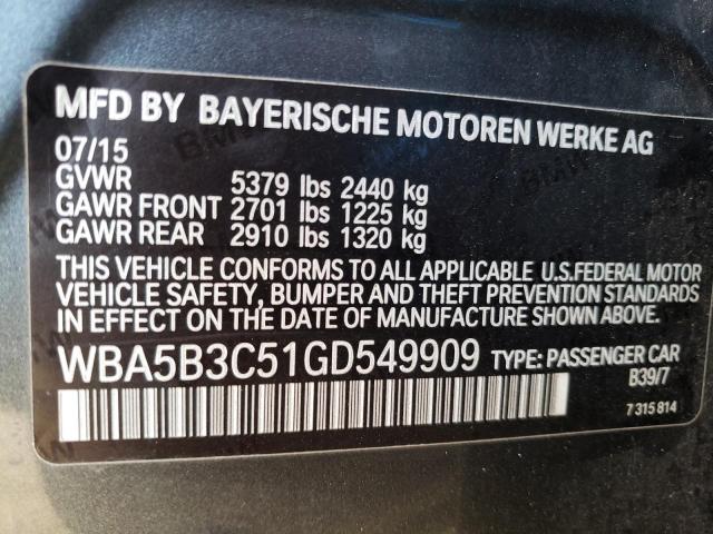 WBA5B3C51GD549909 BMW 535 XI