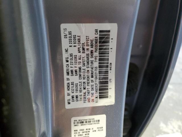 1HGCR2F71GA021755 Honda ACCORD EX