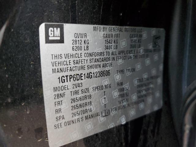 1GTP6DE14G1238606 GMC CANYON SLT