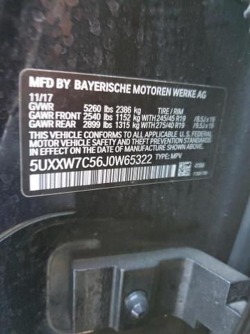 5UXXW7C56J0W65322 BMW X4 Xdrivem40i