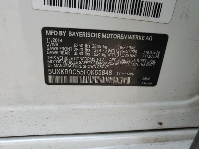 5UXKR0C55F0K65848 BMW X5 Xdrive35i