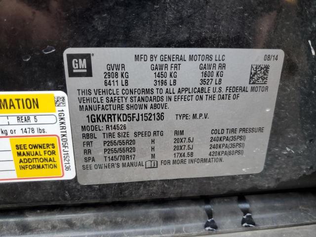 1GKKRTKD5FJ152136 GMC Acadia Denali