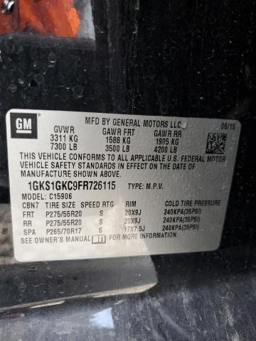 1GKS1GKC9FR726115 GMC Yukon Xl C1500 Sle