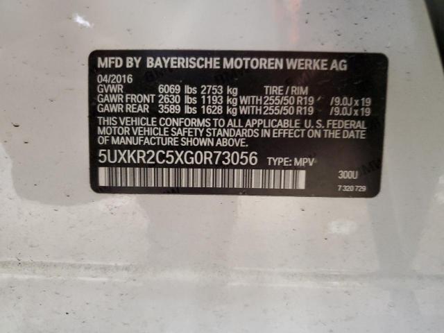5UXKR2C5XG0R73056 BMW X5 Sdrive35i