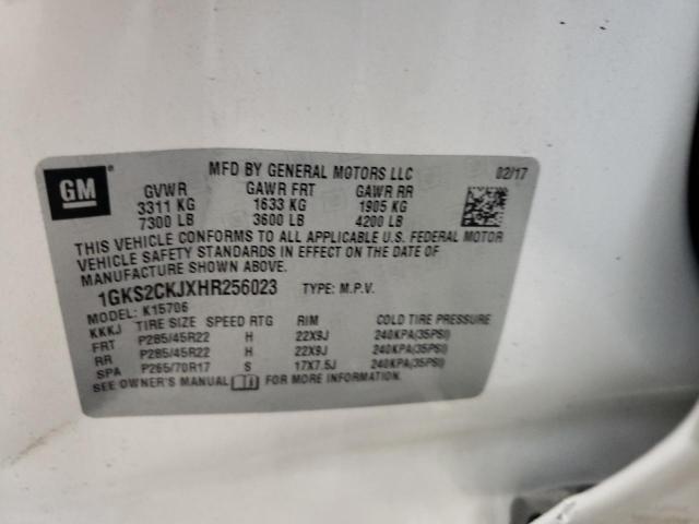 1GKS2CKJXHR256023 GMC YUKON DENALI