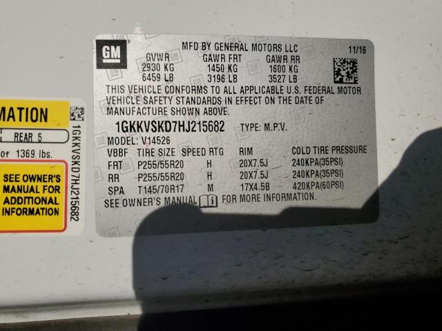 1GKKVSKD7HJ215682 GMC Acadia Limited Slt-2