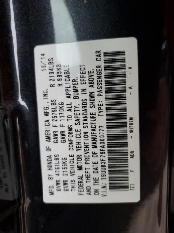 19UUB3F79FA000777 Acura Tlx Advance