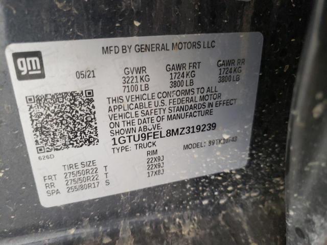 1GTU9FEL8MZ319239 GMC Sierra K1500 Denali