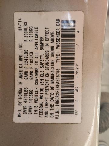 1HGCR2F38EA208758 Honda ACCORD LX