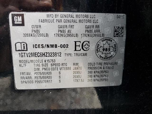 1GTV2MEC6HZ323812 GMC Sierra K1500 Sle