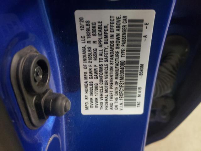19XFC1F31ME004080 Honda CIVIC EX