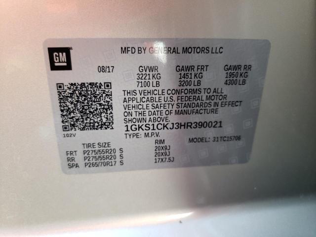 1GKS1CKJ3HR390021 GMC YUKON DENALI