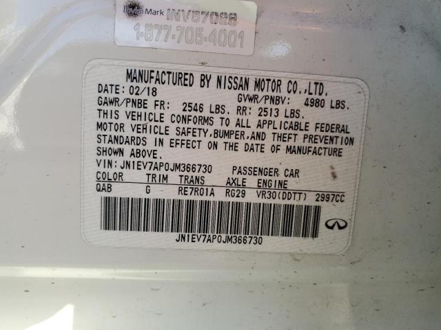 JN1EV7AP0JM366730 Infiniti Q50 LUXE