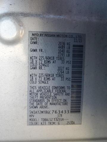 Nissan ROGUE S 2016 5N1AT2MT8GC763433 Image 13