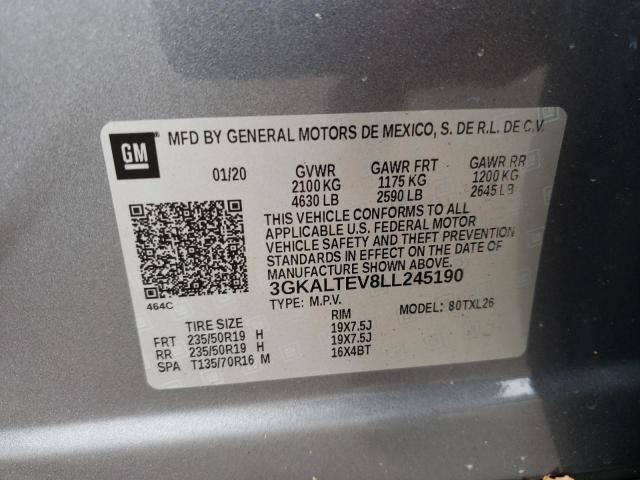 3GKALTEV8LL245190 GMC Terrain Sle