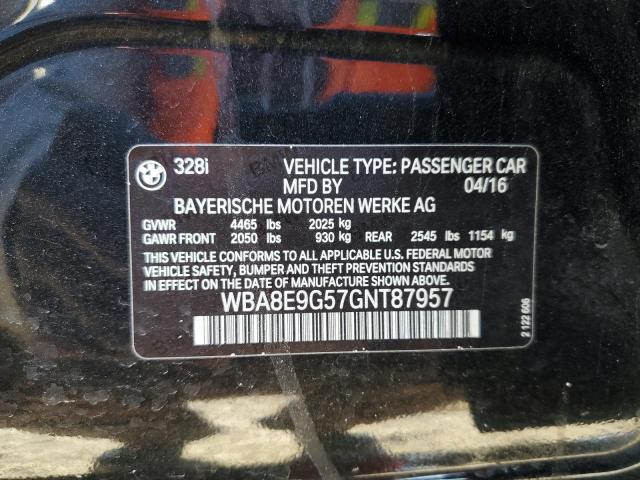 WBA8E9G57GNT87957 BMW 328 I Sulev