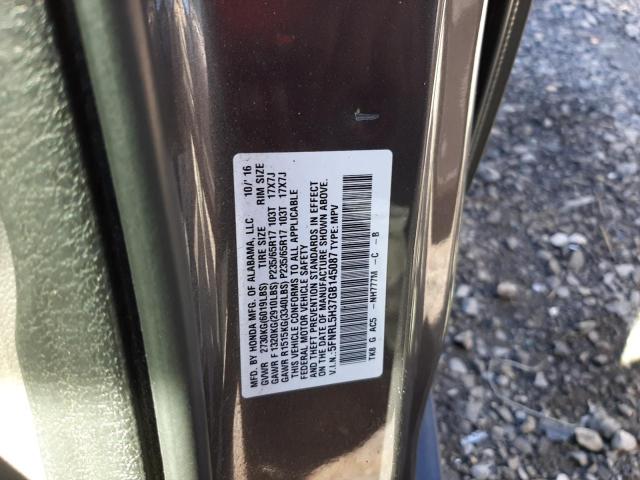 5FNRL5H37GB145087 Honda ODYSSEY SE
